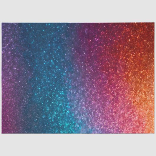 Kleurrijke Glitter Art Tissue Papier (Voorkant)