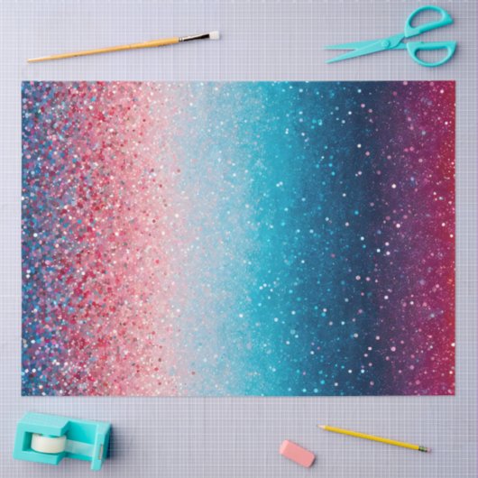 Kleurrijke Glitter Art Tissue Papier (Craft)