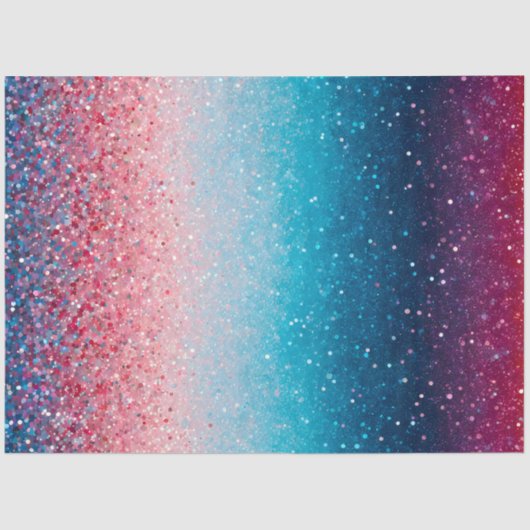 Kleurrijke Glitter Art Tissue Papier (Voorkant)
