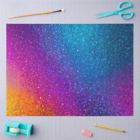 Kleurrijke Glitter Art Tissue Papier (Craft)