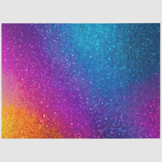 Kleurrijke Glitter Art Tissue Papier (Voorkant)