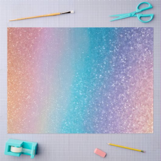 Kleurrijke Glitter Art Tissue Papier (Craft)