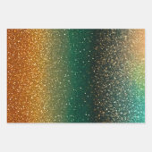 Kleurrijke Glitter Art Wrapping Paper Sheets (Voorkant)