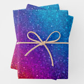 Kleurrijke Glitter Art Wrapping Paper Sheets