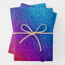 Kleurrijke Glitter Art Wrapping Paper Sheets
