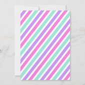 Kleurrijke Glitter Donuts Verjaardagsfeest Uitnodi Kaart (Achterkant)