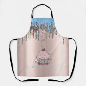 Kleurrijke Glitter Druppels Cupcake Schort (Voorkant)