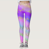 Kleurrijke Glitter Eenhoorn Leggings (Voorkant)