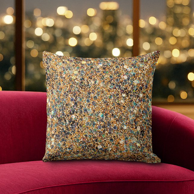 Kleurrijke Glitter Kussen (Creator heeft geüpload)