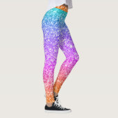 Kleurrijke Glitter Print Gradient Leggings (Rechts)