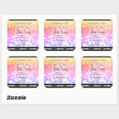 Kleurrijke Glitter Product Labels diamanten (Vel)