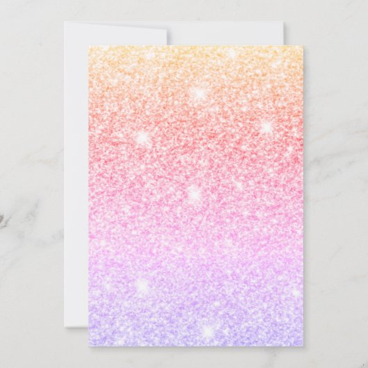 Kleurrijke Glitter Sparkles Arch Foto Afstuderen Kaart (Achterkant)