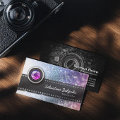 Kleurrijke Glitter Sparkles Photographer camera Le Visitekaartje