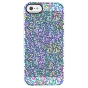 Kleurrijke Glitter & Sparkless Doorzichtig iPhone SE/5/5s Hoesje