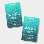 Kleurrijke glitter terug naar school badge (Voor- en achterkant)