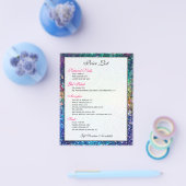 Kleurrijke Glitter Textieprijslijst Flyer (Enkel)