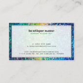 Kleurrijke glitter textuur afbeelding, aangepaste visitekaartje (Achterkant)