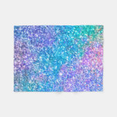 Kleurrijke Glitter Textuur Fleece Deken (Voorkant (Horizontaal))