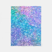 Kleurrijke Glitter Textuur Fleece Deken (Voorkant)