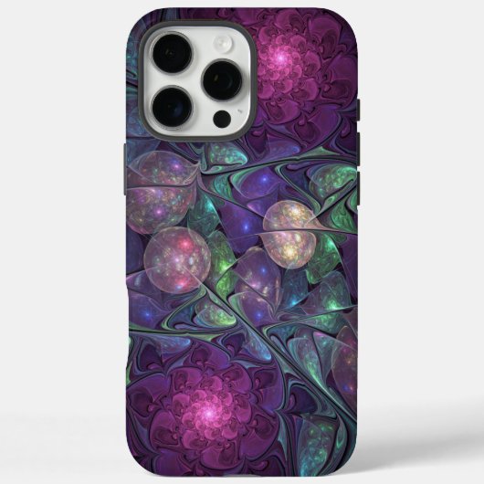 Kleurrijke Glitterende Moderne Abstracte Fractale Case-Mate iPhone Case (Achterkant)