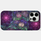 Kleurrijke Glitterende Moderne Abstracte Fractale Case-Mate iPhone Case (Achterkant (horizontaal))