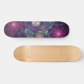Kleurrijke Glitterende Moderne Abstracte Fractale Persoonlijk Skateboard (Horizontaal)