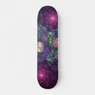 Kleurrijke Glitterende Moderne Abstracte Fractale Persoonlijk Skateboard