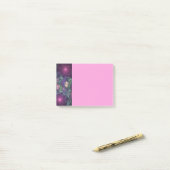 Kleurrijke Glitterende Moderne Abstracte Fractale  Post-it® Notes (Op bureau)