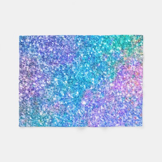 Kleurrijke glittertextuur fleece deken (Voorkant (Horizontaal))
