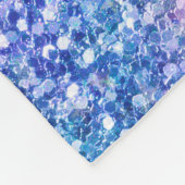 Kleurrijke glittertextuur fleece deken (Hoek)