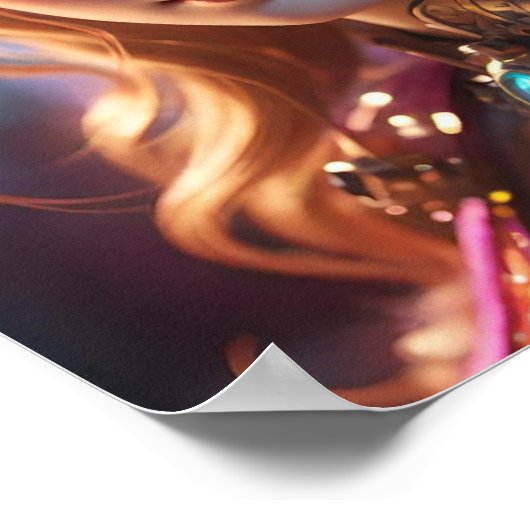 kleurrijke gloed poster (Hoek)