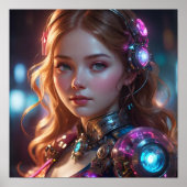 kleurrijke gloed poster (Voorkant)