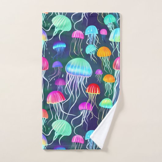 Kleurrijke gloedvis bad handdoek (Handdoek)