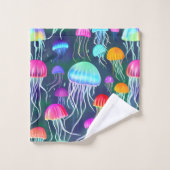 Kleurrijke gloedvis bad handdoek (Wasdoekje)