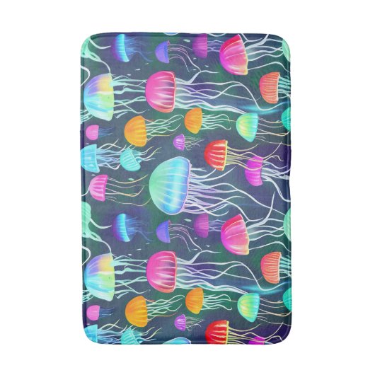 Kleurrijke gloedvis badmat (Voorkant Verticaal)