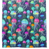 Kleurrijke gloedvis douchegordijn (Voorkant)