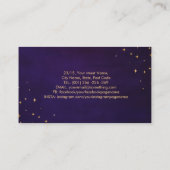 Kleurrijke gloeiende engel vleugels kaarten visitekaartje (Achterkant)