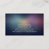 Kleurrijke gloeiende engelenvleugels visitekaartje (Achterkant)