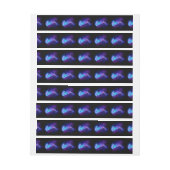 Kleurrijke gloeiende kwal adreslabel wikkel (Vel)