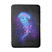 Kleurrijke gloeiende kwal badmat (Voorkant Verticaal)