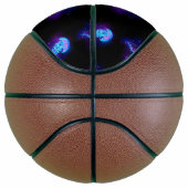 Kleurrijke gloeiende kwal basketbal (Rechts)