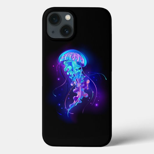 Kleurrijke gloeiende kwal Case-Mate iPhone case (Achterkant)