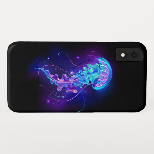 Kleurrijke gloeiende kwal Case-Mate iPhone case (Achterkant (horizontaal))