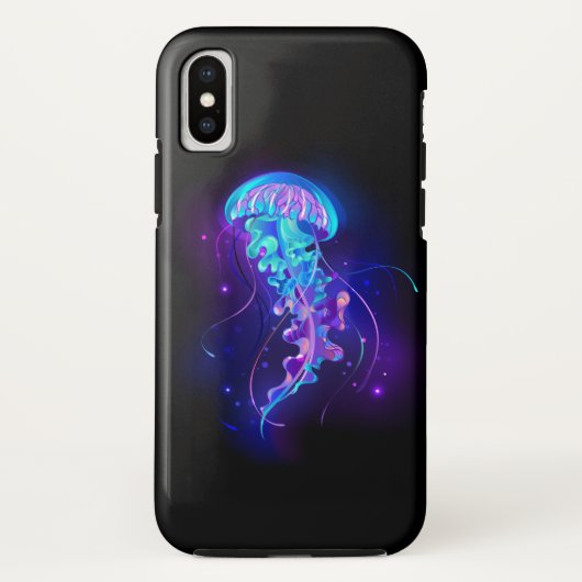 Kleurrijke gloeiende kwal Case-Mate iPhone case (Achterkant)
