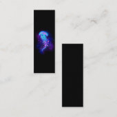 Kleurrijke gloeiende kwal contactkaartje (Voorkant / Achterkant)