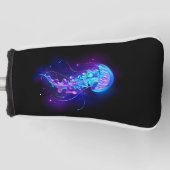 Kleurrijke gloeiende kwal golfheadcover (Voorkant)