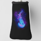 Kleurrijke gloeiende kwal golfheadcover (Draai 90)
