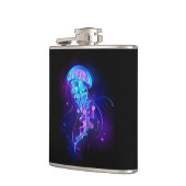 Kleurrijke gloeiende kwal heupfles (Links)