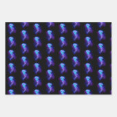 Kleurrijke gloeiende kwal inpakpapier vel (Voorkant 3)