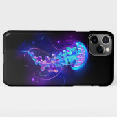 Kleurrijke gloeiende kwal iPhone hoesje (Achterkant horizontaal)